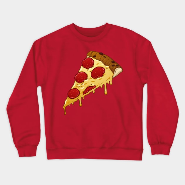 Pepperoni pizza slice Crewneck Sweatshirt by memoangeles